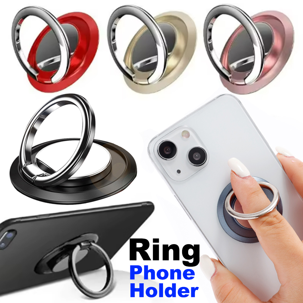 Phone Accessories Holder Car - 360° drehbarer Fingerring-Handyhalter, Ständer, Griff, magnetische