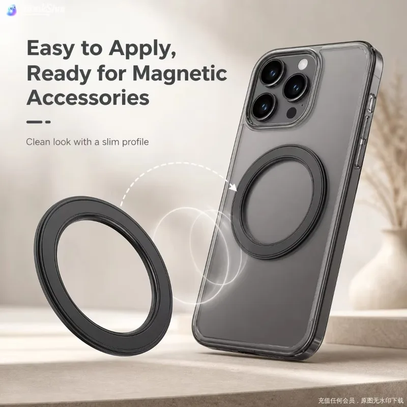 Phone Accessories Useful - Für Magsafe Starker Magnetischer Ring-Handyhalter, Selbstklebende